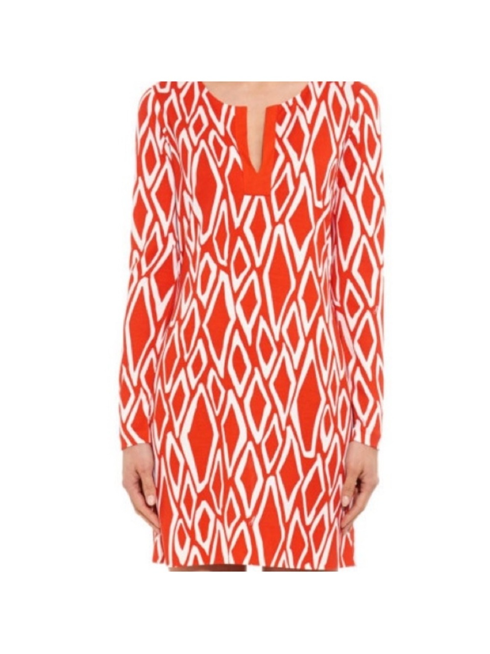 DVF Diane von Furstenberg Reina ikat print 100% silk Dress